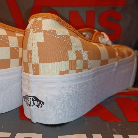 Vans Authentic Stacked Women's 8 Men's 6.5 Multi Checkered Sandstone VN0AKXXSST - Picture 2 of 12